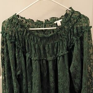 Unlisted Green Lace Blouse